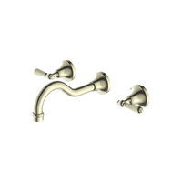 York Wall Basin Set With Metal Lever