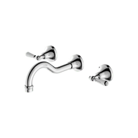 York Wall Basin Set With Metal Lever