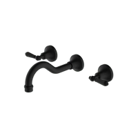 York Wall Basin Set With Metal Lever