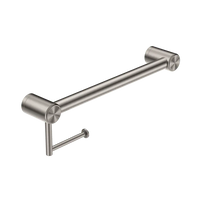 Mecca Care 32mm Grab Rail With Toilet Roll Holder 450mm