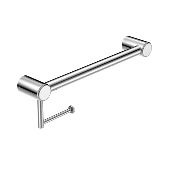 Mecca Care 32mm Grab Rail With Toilet Roll Holder 450mm