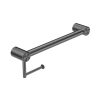Mecca Care 32mm Grab Rail With Toilet Roll Holder 450mm