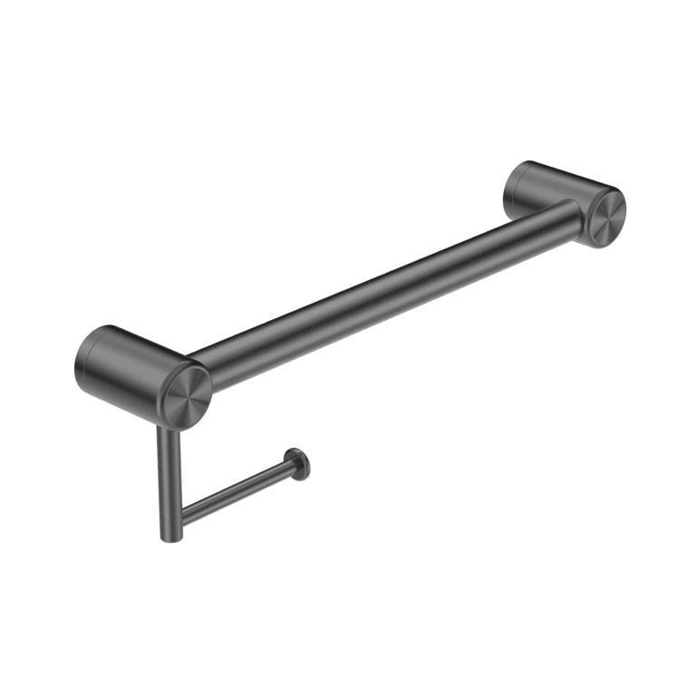 Mecca Care 32mm Grab Rail With Toilet Roll Holder 450mm