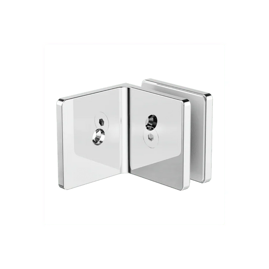 90 Degree Glass to Wall Bracket 10mm Glass