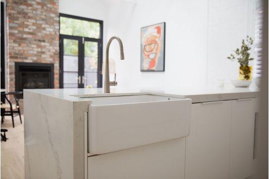 Novi 75 X 46 Fine Fireclay Gloss White Butler Sink