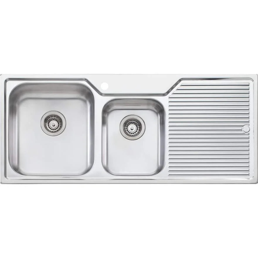 Nu-Petite 1 & 3/4 Bowl Topmount Sink With Drainer