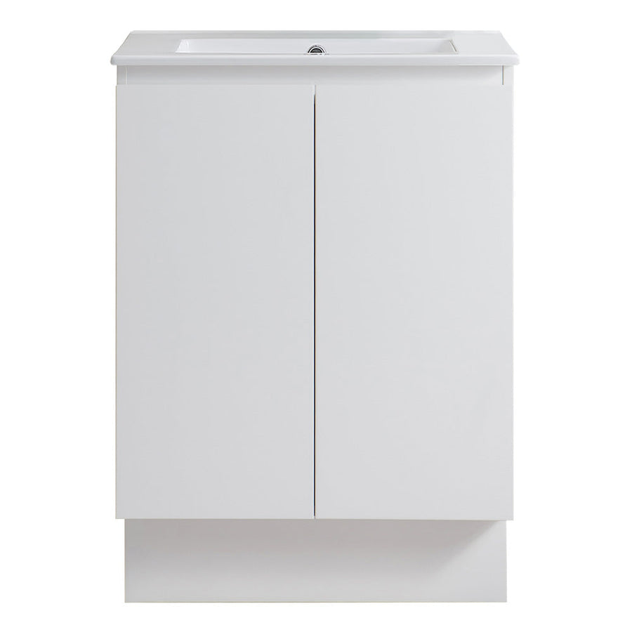 Pure Bianco Slim 600 Floor Cabinet 2 Door with Ceramic Top