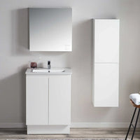 Pure Bianco Slim 600 Floor Cabinet 2 Door with Ceramic Top