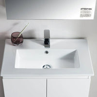Pure Bianco Slim 600 Floor Cabinet 2 Door with Ceramic Top
