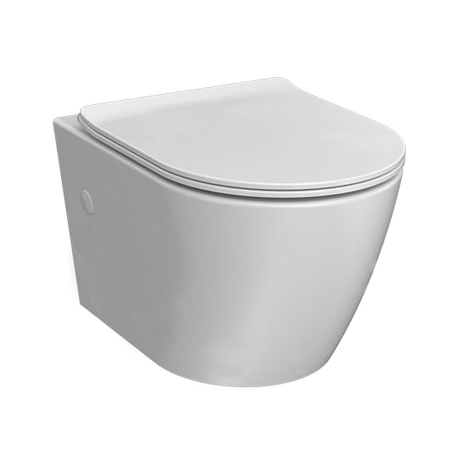 Ellisse II Wall Hung Pan Rimless including Soft Close Seat