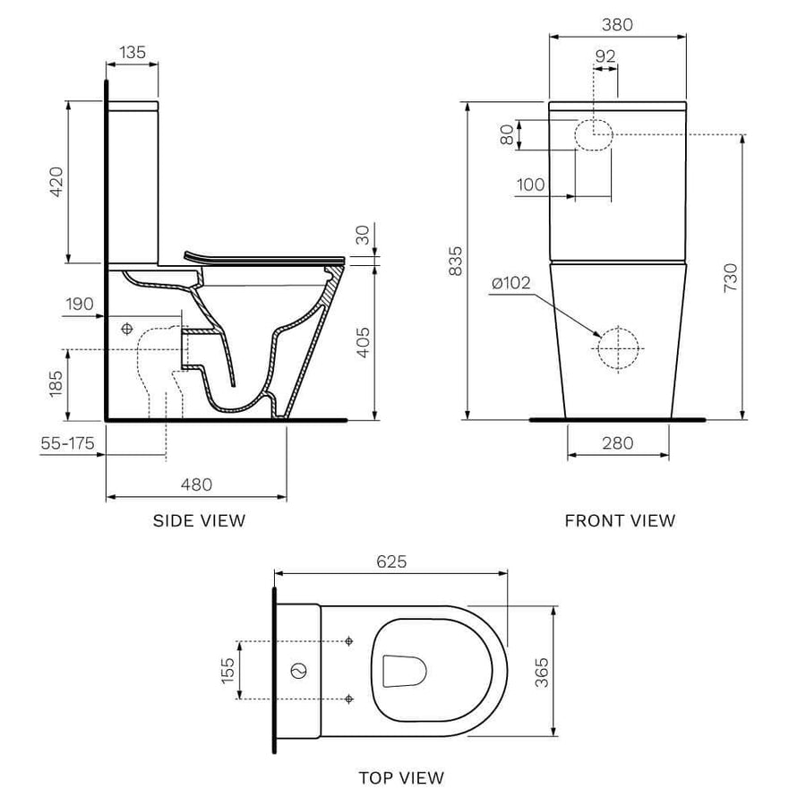 L'Hotel Wall Faced Suite Rimless (including Soft Close Seat)