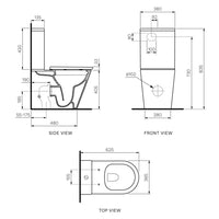 Linfa Wall Faced Rimless Toilet Suite