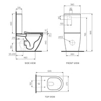 Elisse II Ambulant Rimless Toilet Suite