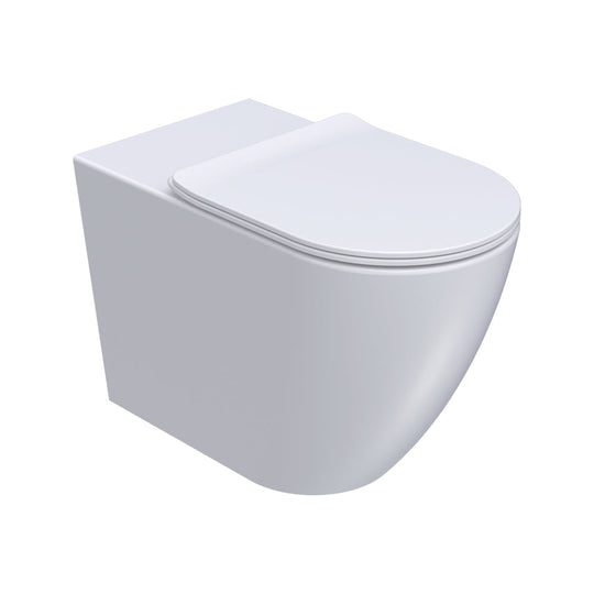 Ellisse II Ambulant Wall Faced Pan Rimless with Soft Close Seat