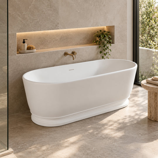 Pearl Freestanding Oval Stone Bath
