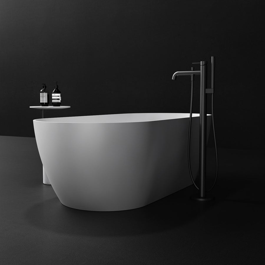 Sylvia 1800 Freestanding Stone Bath Matte White