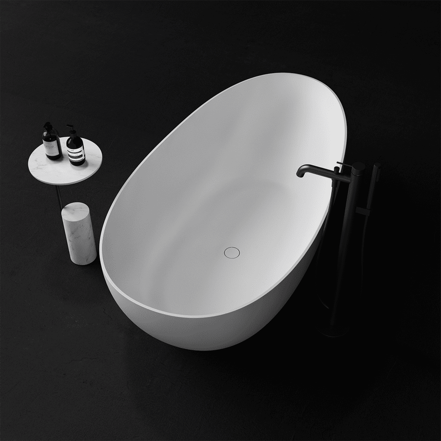 Zoey 1500 Freestanding Egg-Shaped Stone Bath