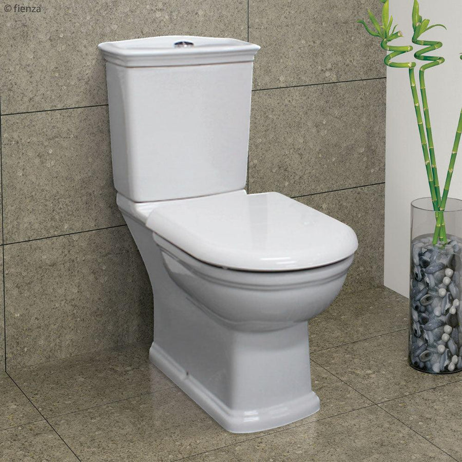 Rak Washington White Close-Coupled Toilet Suite, S-Trap 240