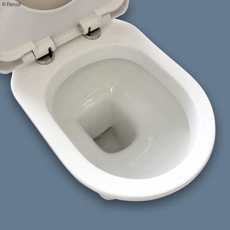 Rak Washington White Close-Coupled Toilet Suite, S-Trap 240