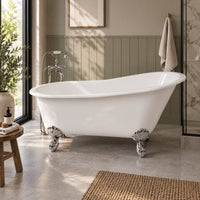 Abey Romano Grande ClearStone Bath with Claw Feet