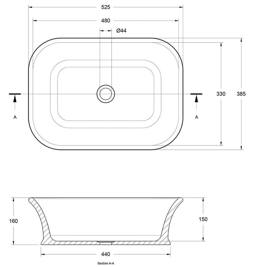 Lynton Above Counter Basin