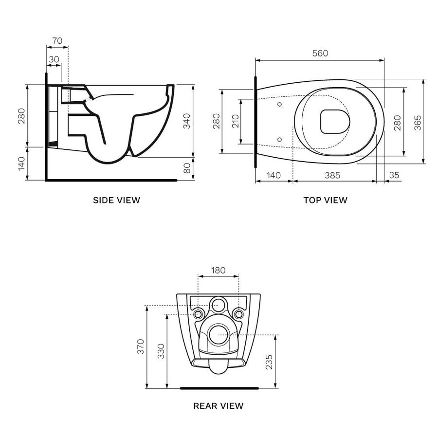 Vignoni Wall Hung Pan