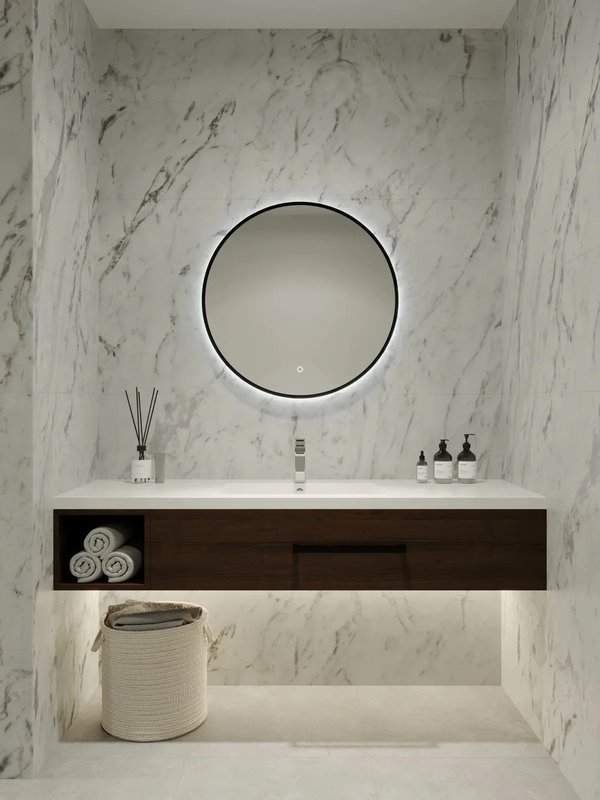 S Series Bespoke LED Mirror 800 x 800