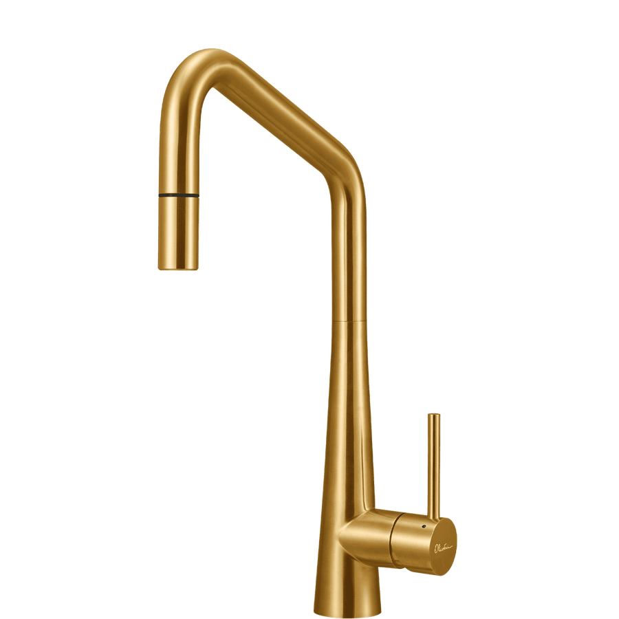 Essente Stainless Steel Square Goose Neck Pull Out Mixer