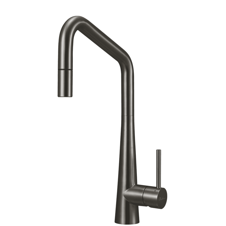 Essente Stainless Steel Square Goose Neck Pull Out Mixer