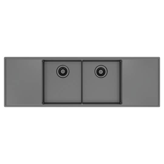 Boutique Lugano Double Bowl & Double Drainer Sink