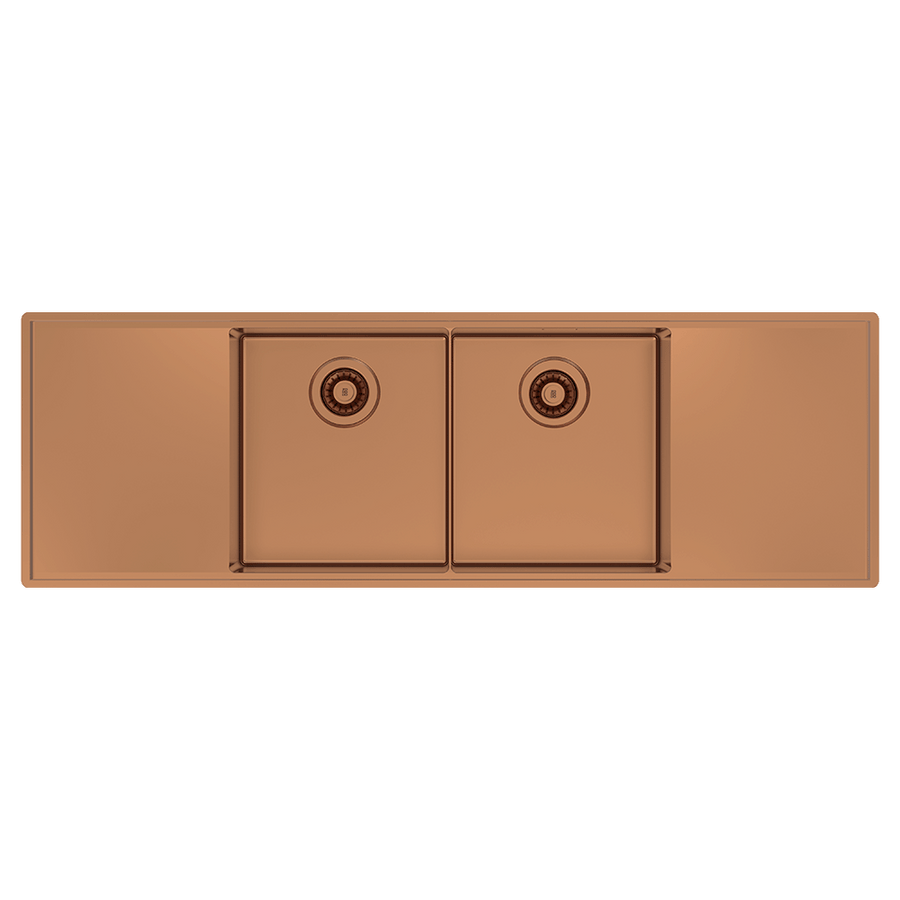 Boutique Lugano Double Bowl & Double Drainer Sink