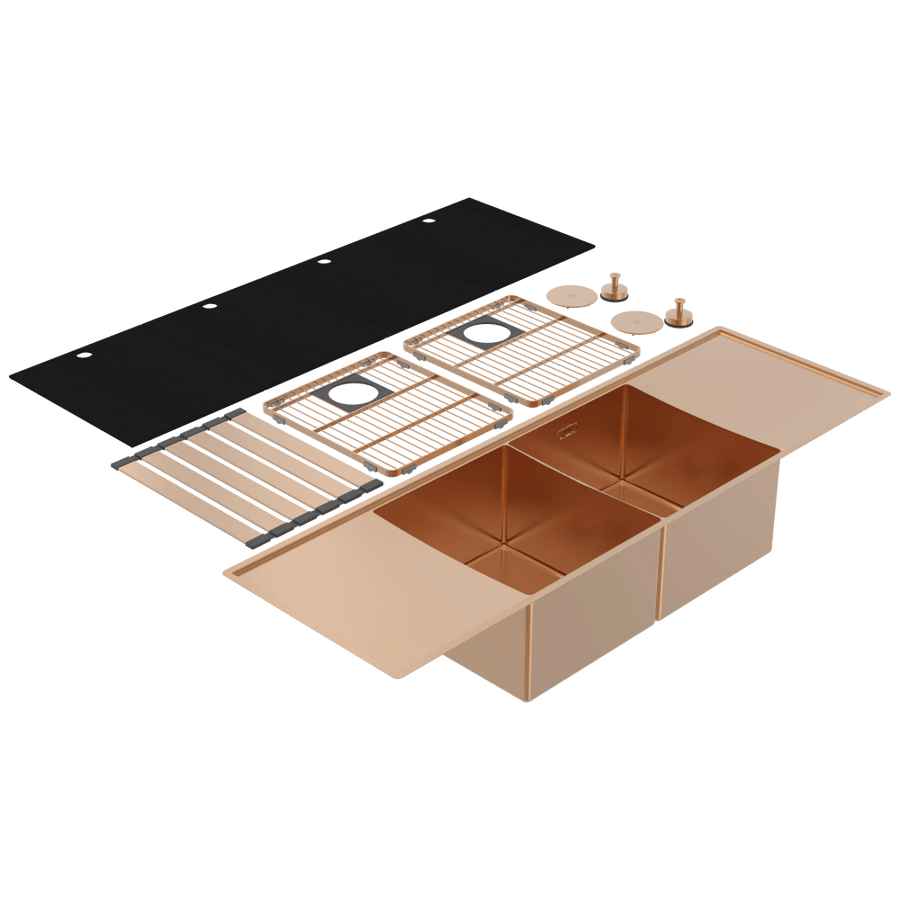 Boutique Lugano Double Bowl & Double Drainer Sink