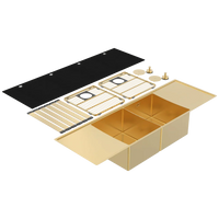 Boutique Lugano Double Bowl & Double Drainer Sink