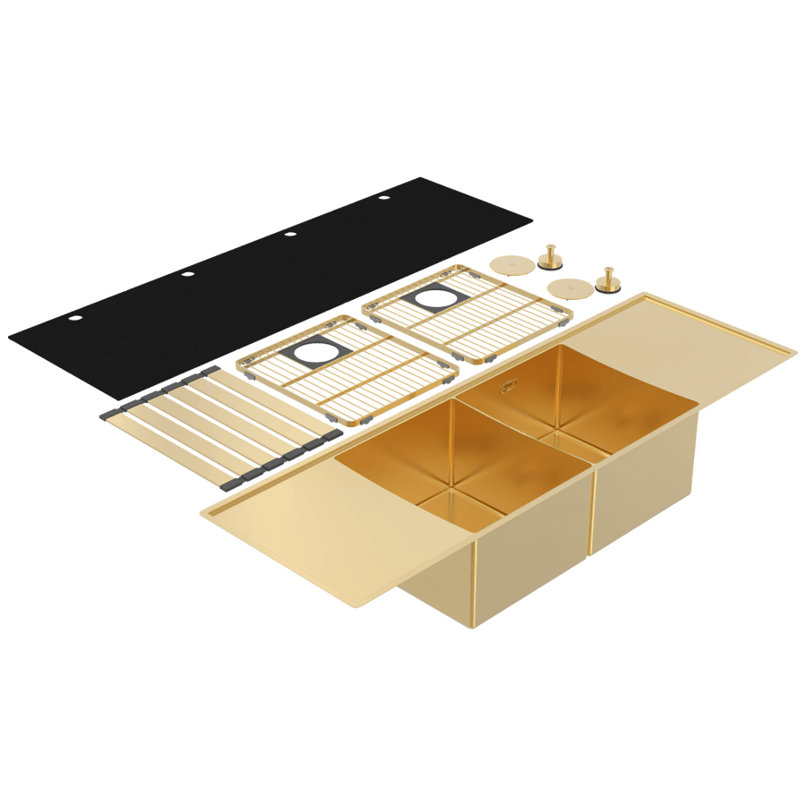 Boutique Lugano Double Bowl & Double Drainer Sink