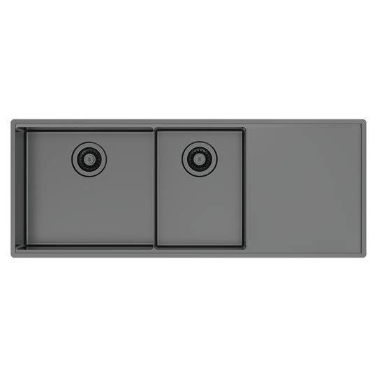 Boutique Lugano One & One Quarter Drainer Left Hand Bowl Sink