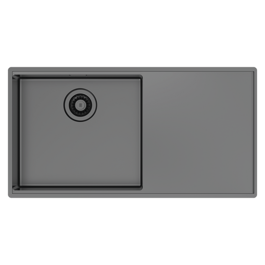 Boutique Lugano Single Bowl & Drainer Left Hand Bowl Sink