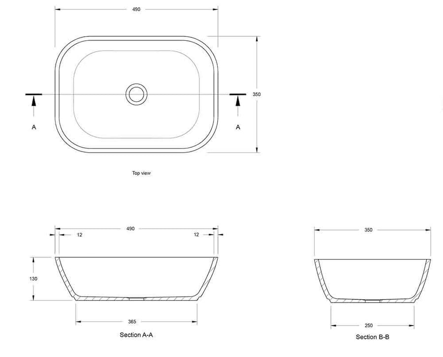 Maldon Above Counter Basin