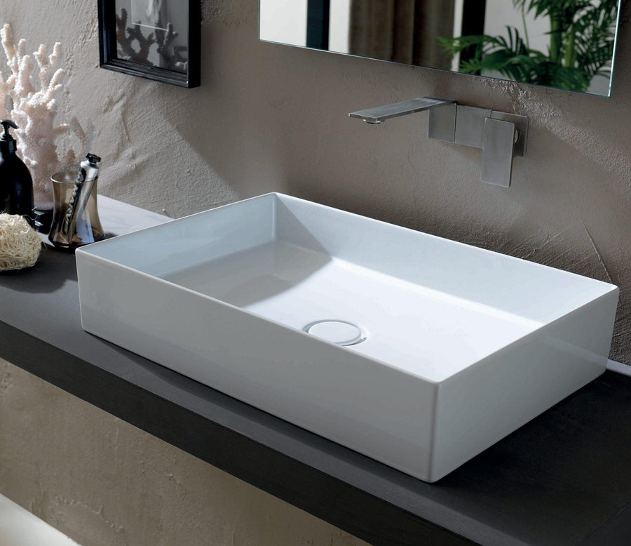 Shard X Rectangle Bench Basin