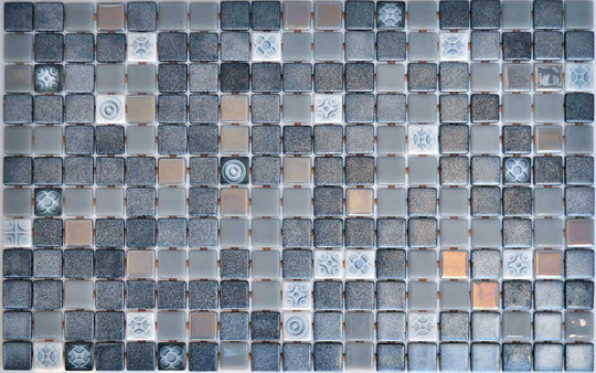 Topping Silver Bits Pool Mosaic