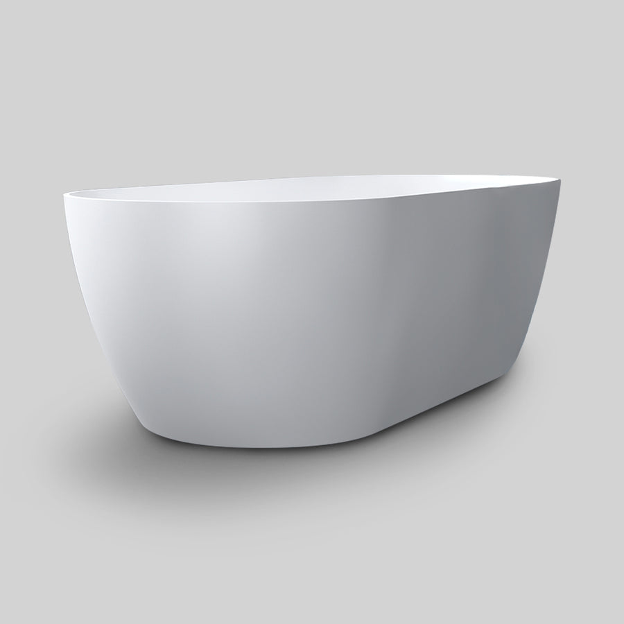 Sylvia 1700 Freestanding Stone Bath Matte White