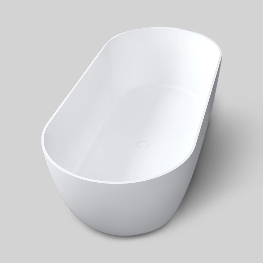 Sylvia 1700 Freestanding Stone Bath Matte White