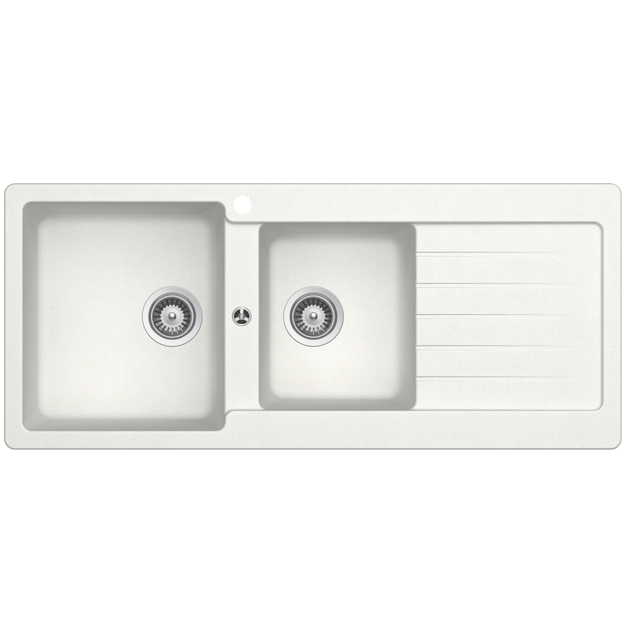 Typos 1 & 3/4 Bowl Onyx Bowl & Drainer