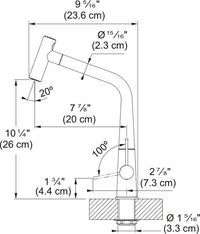 TA6861 Icon Pull-Out Tap