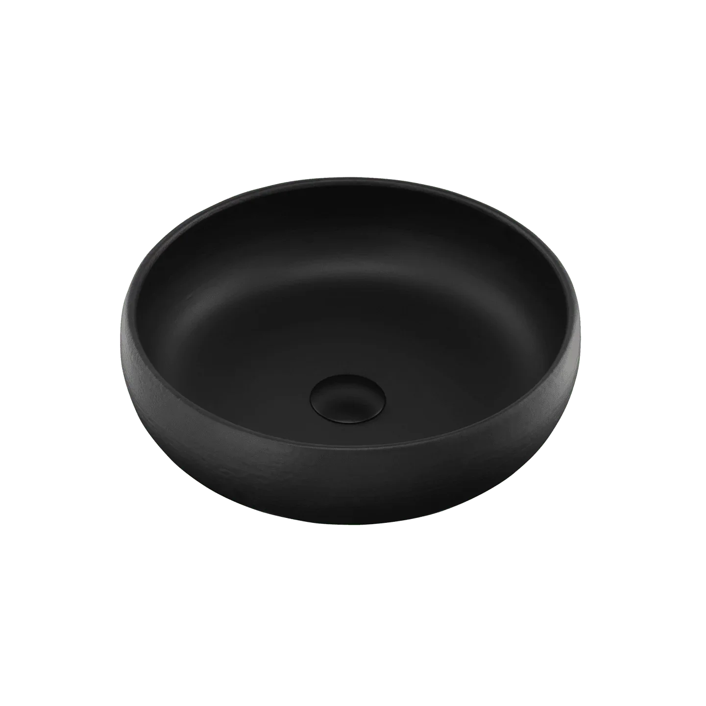 Terzofoco Matte Black Curved Counter Top Basin