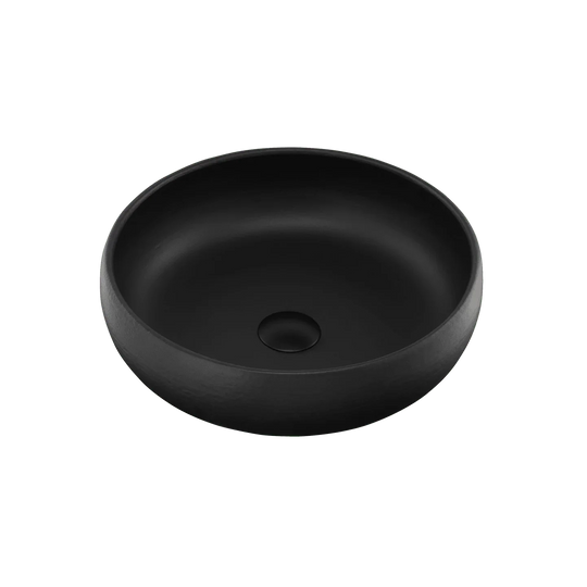 Terzofoco Matte Black Curved Counter Top Basin