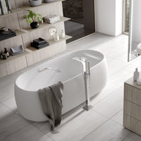 Toto Galalato Reinforced Marble Oval Freestanding Bathtub