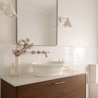 Turner Hastings Cambridge 54 × 39 TitanCast Solid Surface Above-Counter Basin – Satin Silk White