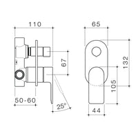 Urbane II Bath / Shower Mixer With Diverter - Round Cover Plate