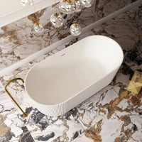 V Groove Freestanding Bath