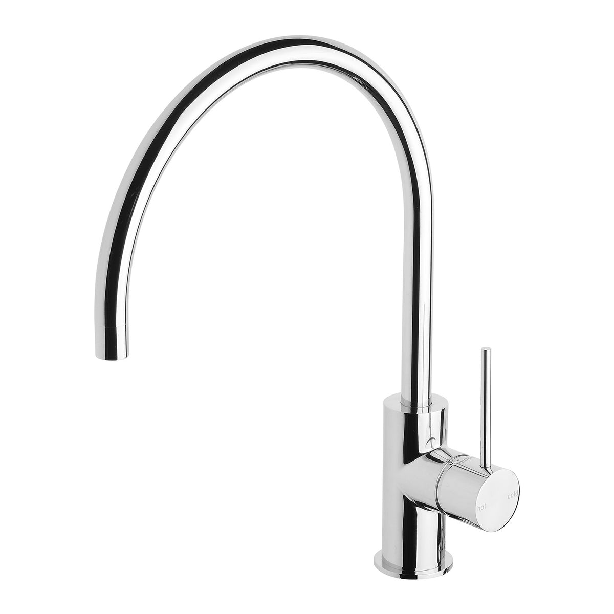 Vivid Slimline Oval Sink Mixer Gooseneck 220mm